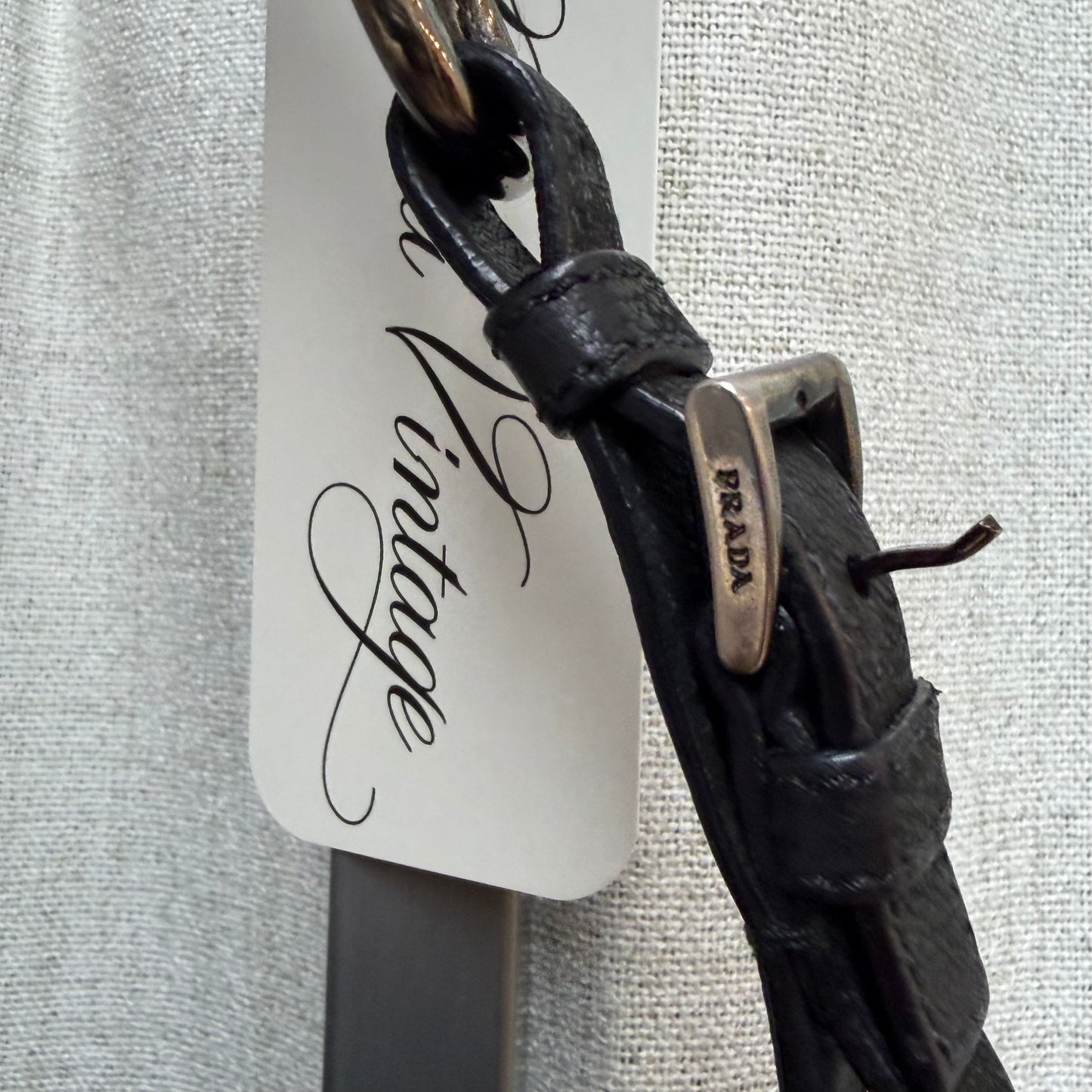 Prada Black Leather Shoulder Bag