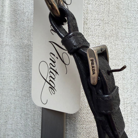 Prada Black Leather Shoulder Bag