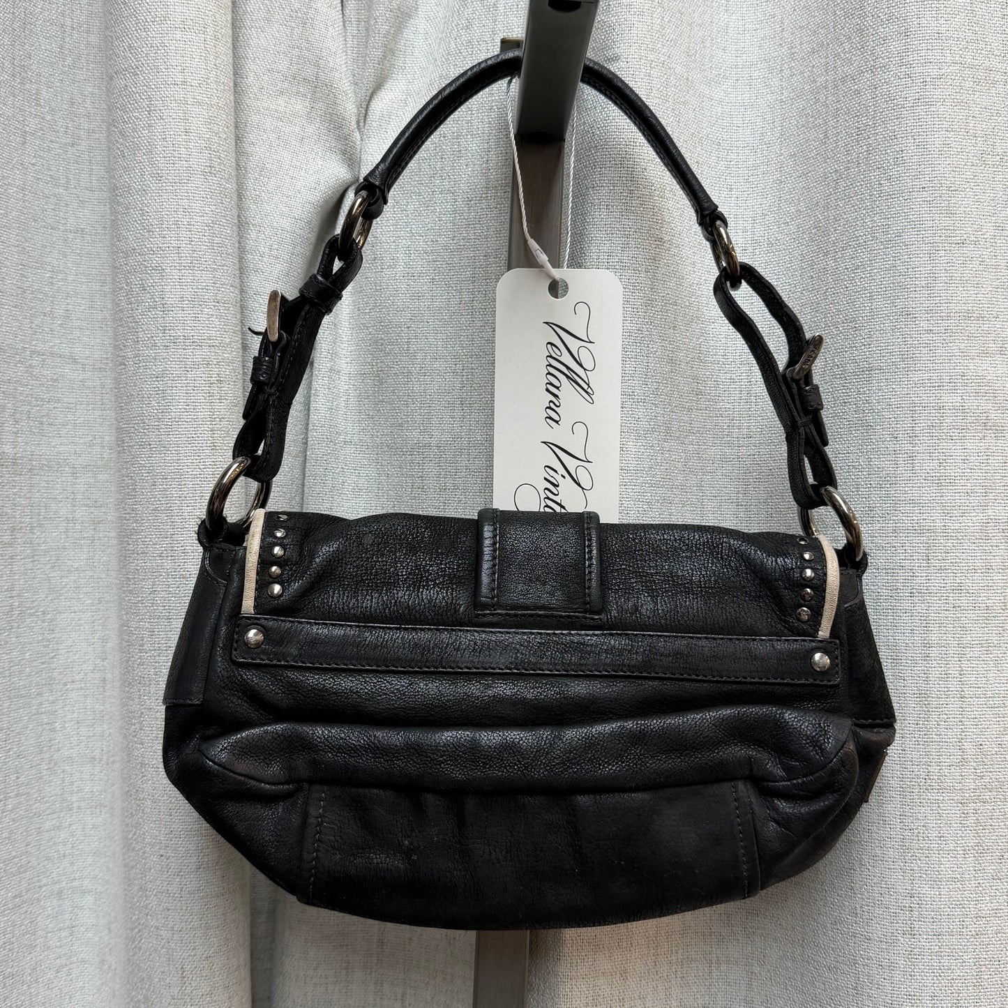Prada Black Leather Shoulder Bag