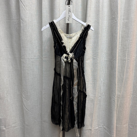 Vintage Italian Sheer Ruffled Dress