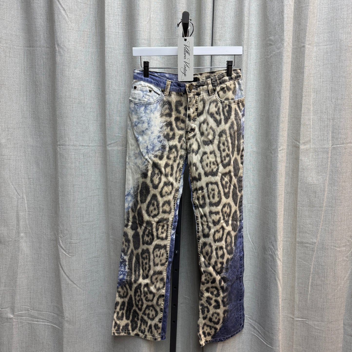 Roberto Cavalli S/S 2002 Leopard Ocean Exploration Pants