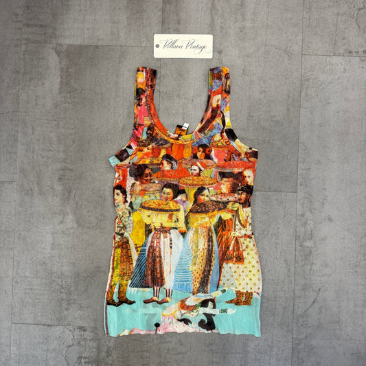 Jean Paul Gaultier Soleil S/S 2000 "Bombay" Indian Ceremony Mesh Tank Top