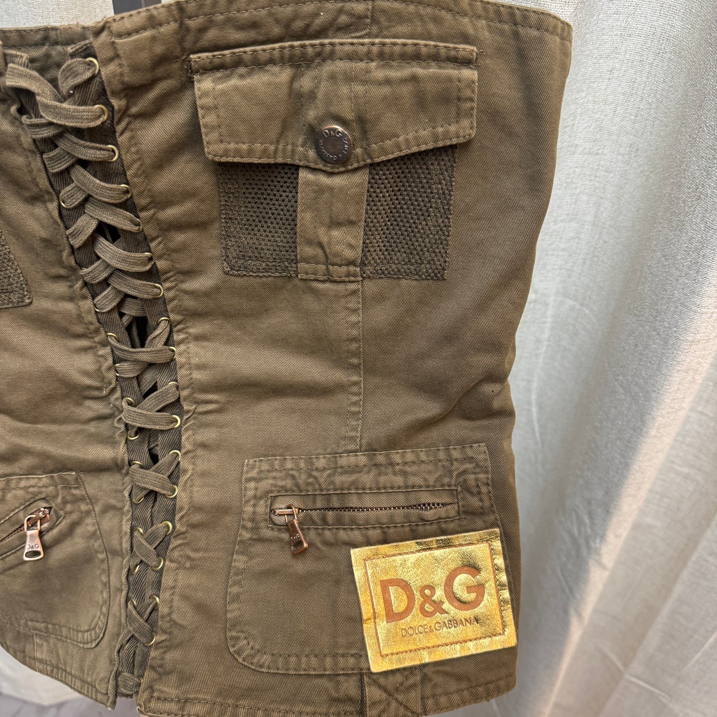 D&G Utility Cargo Corset Top