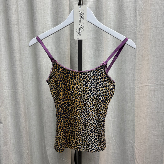 D&G Purple Cheetah Print Tank Top