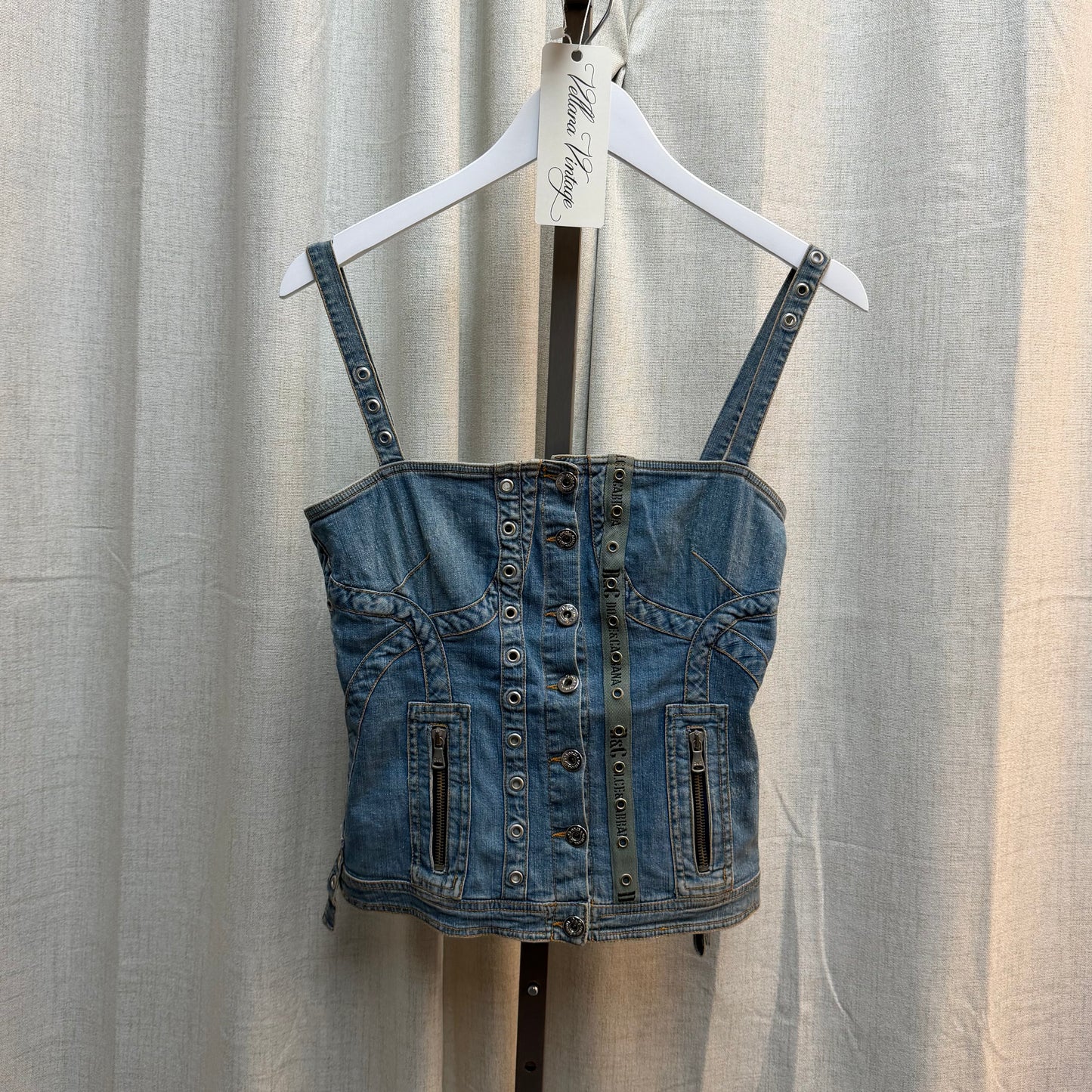 D&G Denim Corset Top
