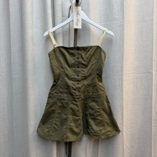 D&G Green Khaki Mini Dress