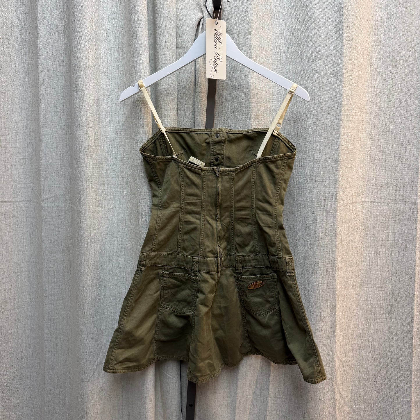D&G Green Khaki Mini Dress