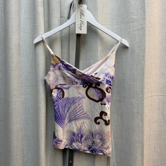 Just Cavalli Purple Print Tank Top