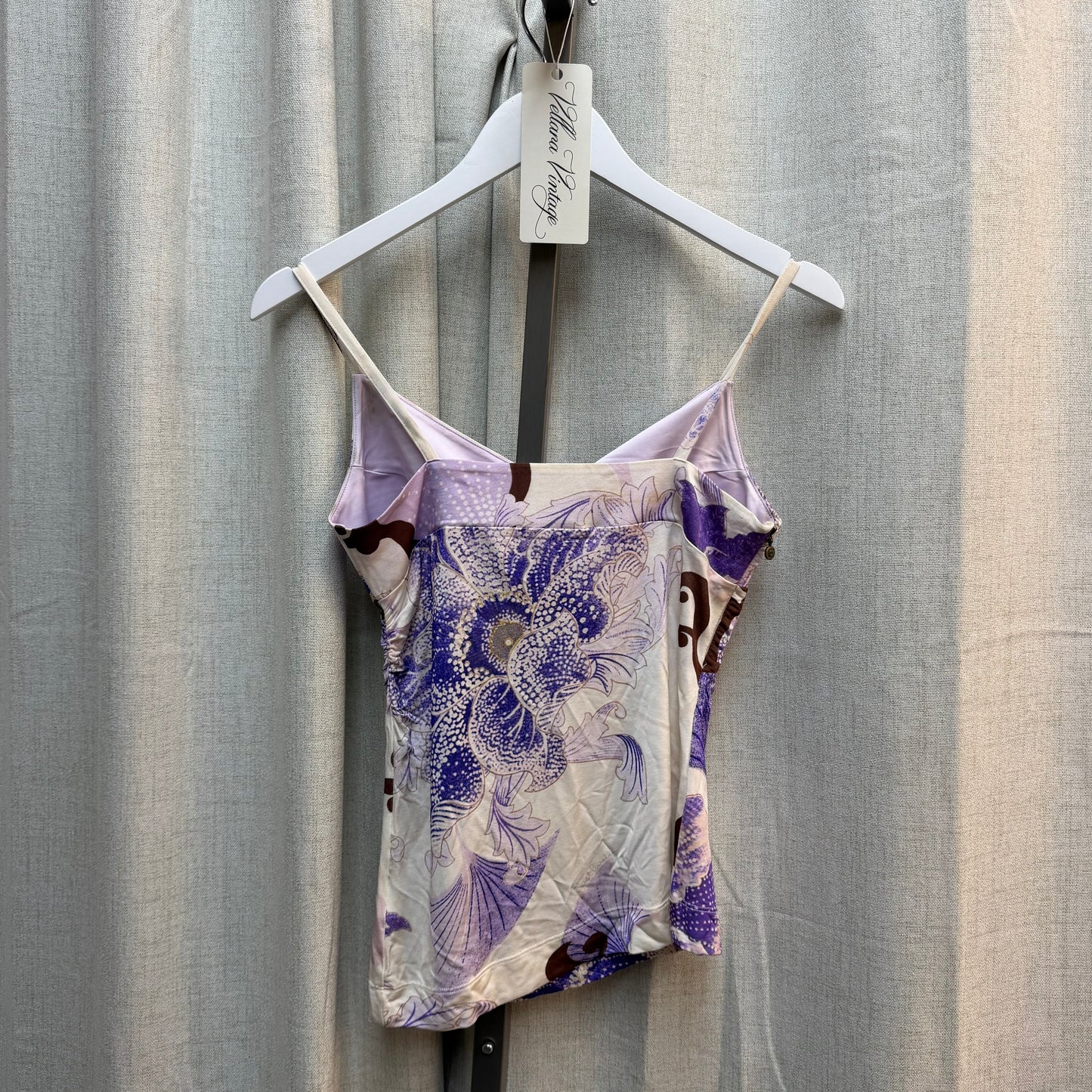 Just Cavalli Purple Print Tank Top