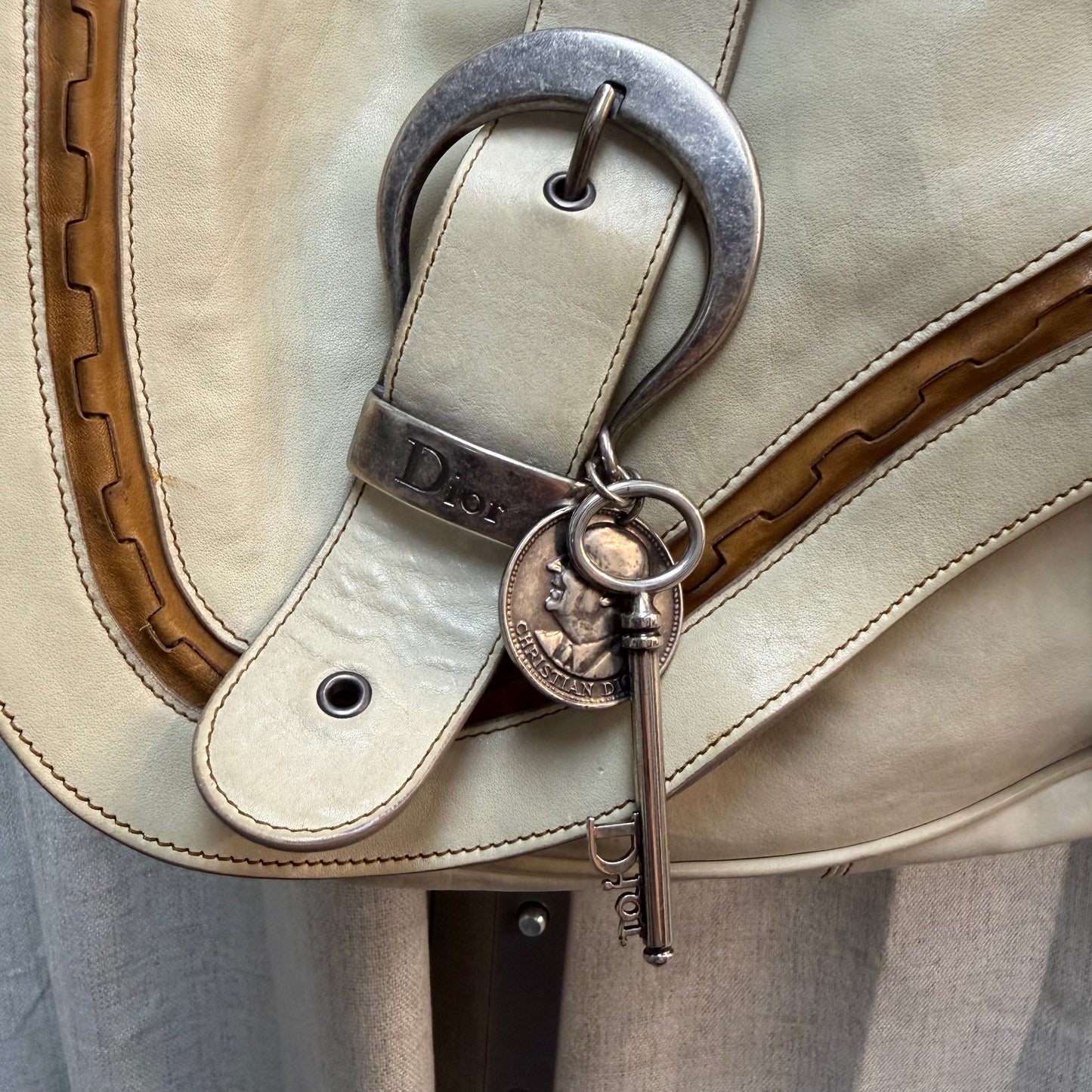Dior Gaucho Bag in Cream