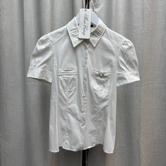 Gucci White Button-Down Short Sleeve