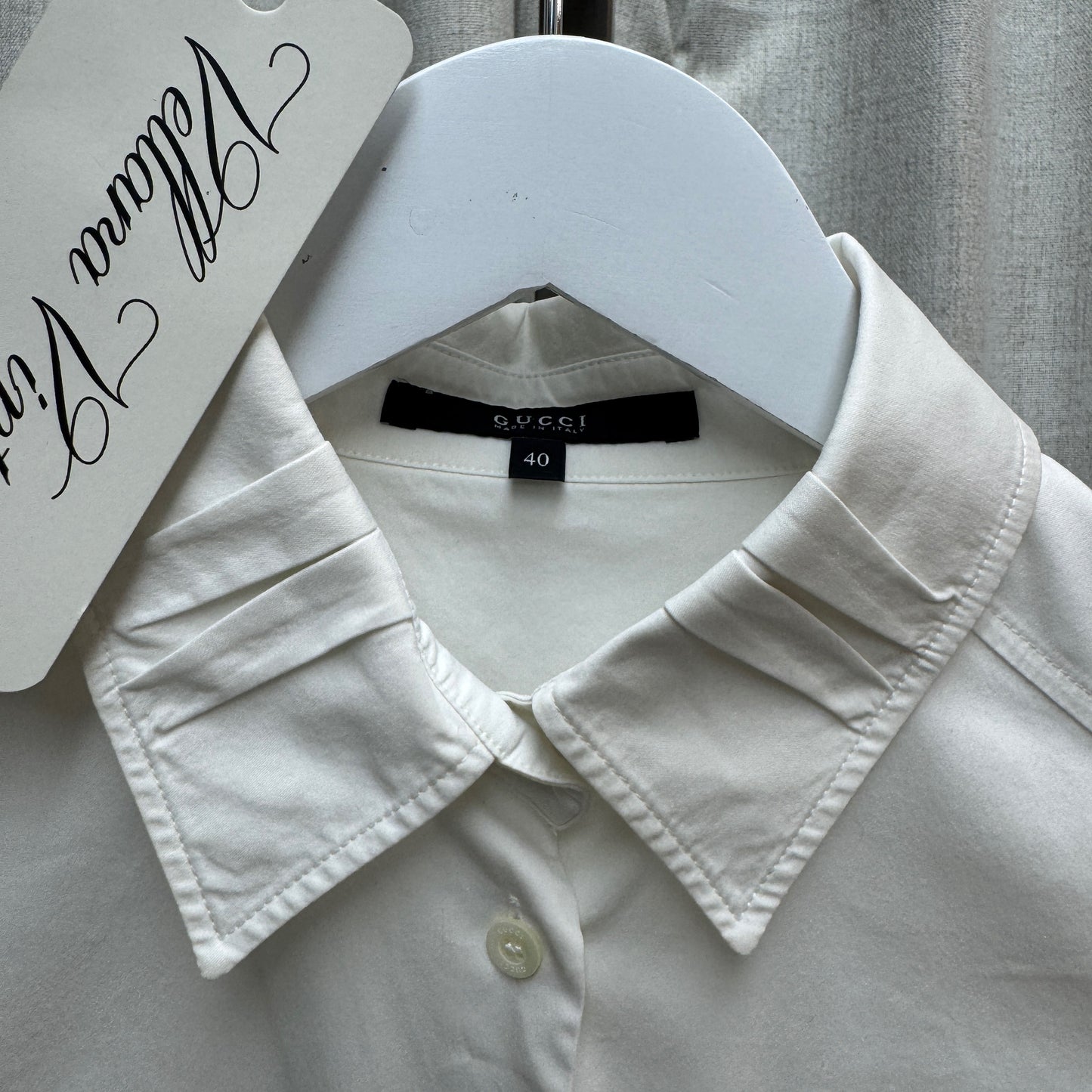 Gucci White Button-Down Short Sleeve