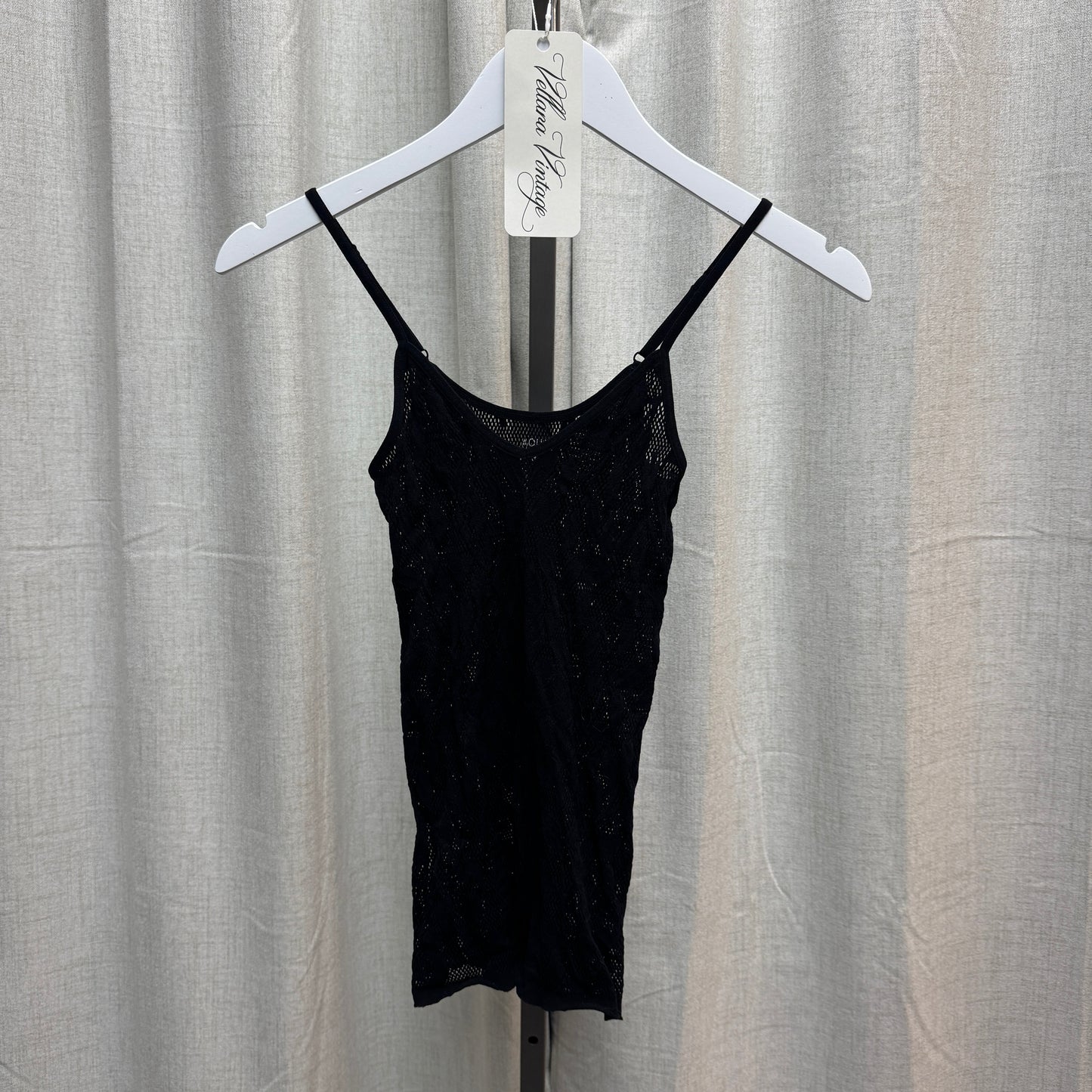 Aqua Black Cutout Tank Top
