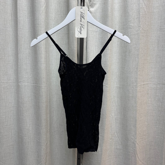 Aqua Black Cutout Tank Top