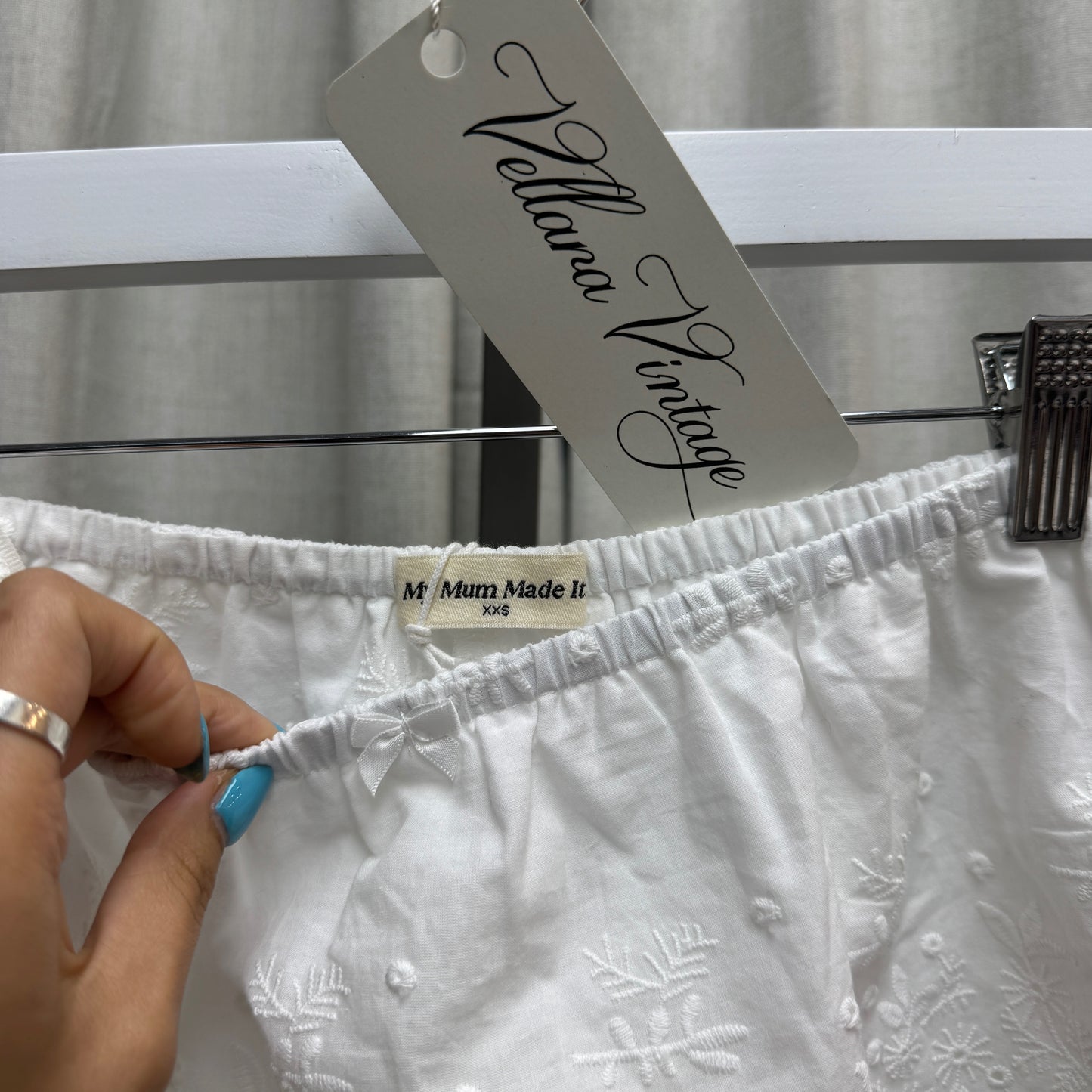 My Mum Made It White Lace Skort