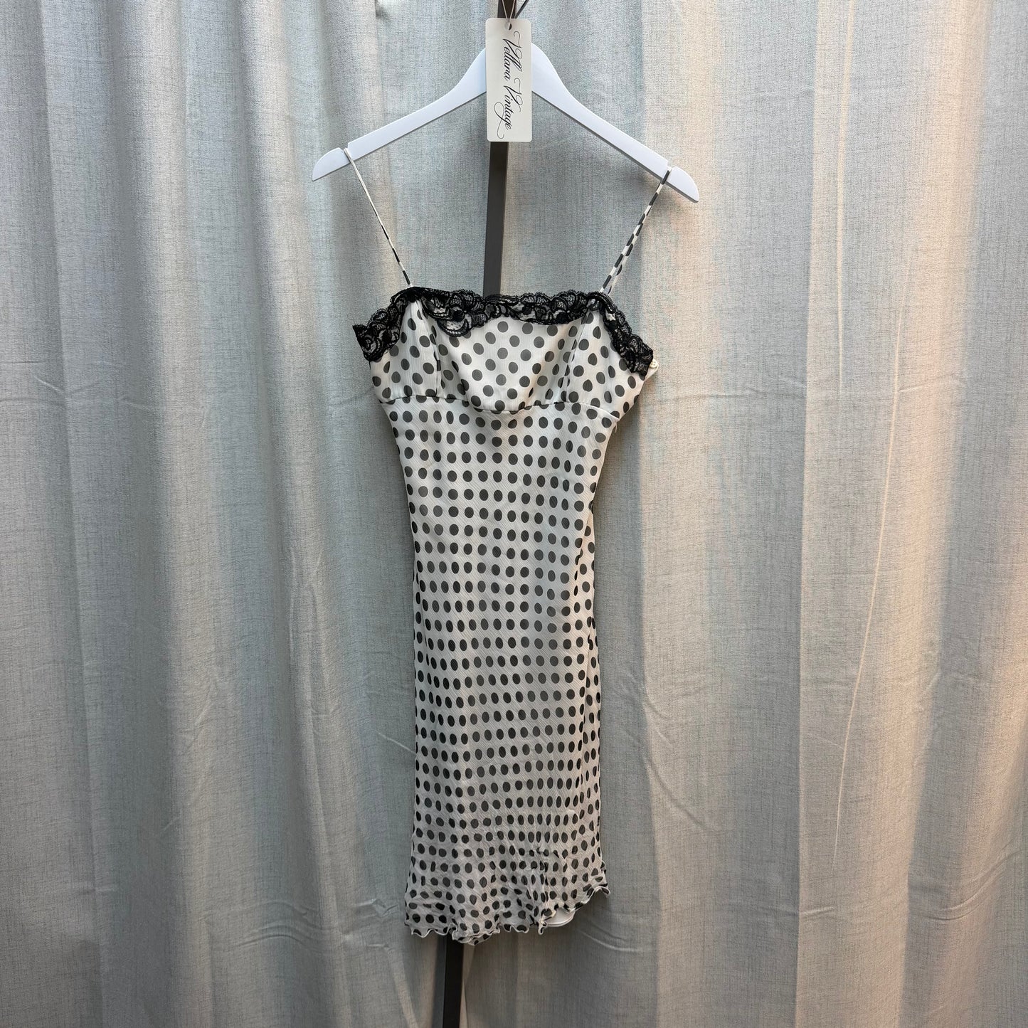 Emporio Armani Silk Polka Dot Midi Dress