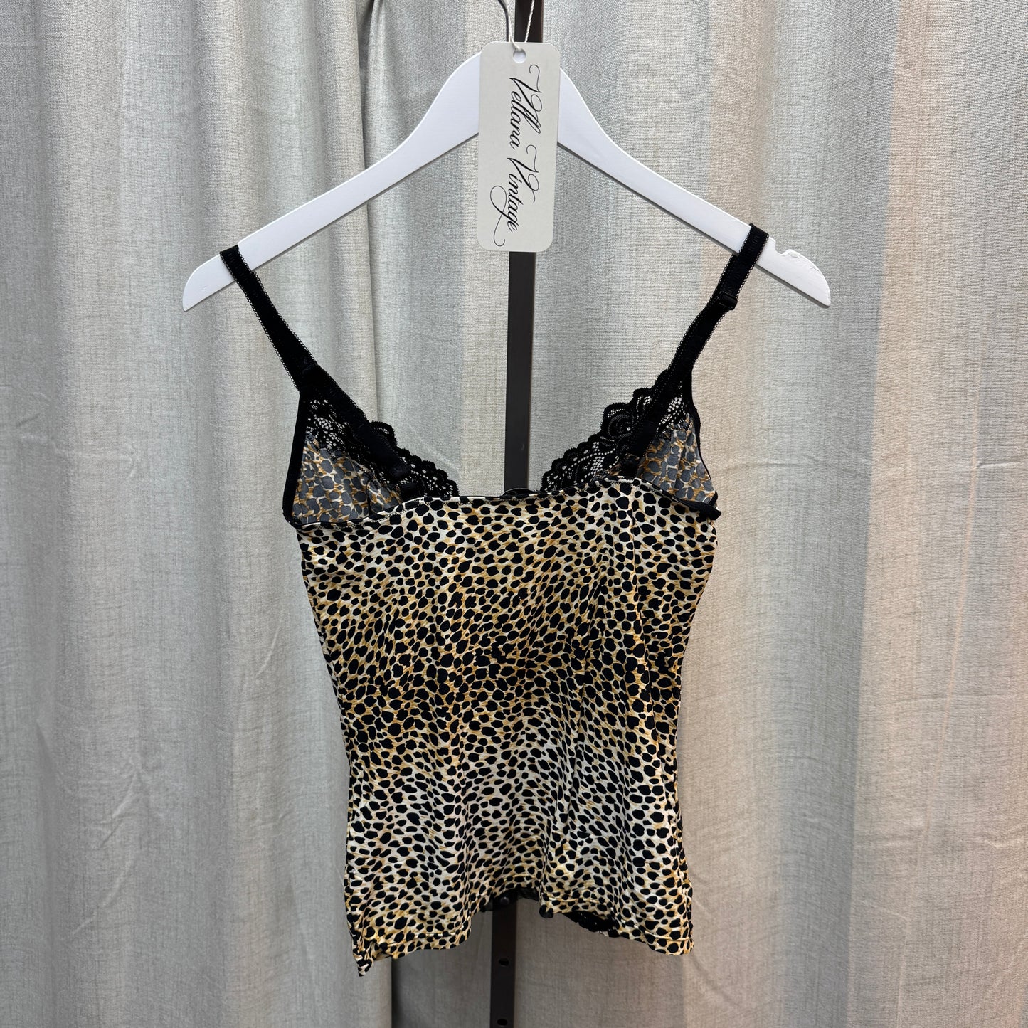 D&G Leopard Print Open Front Tank Top
