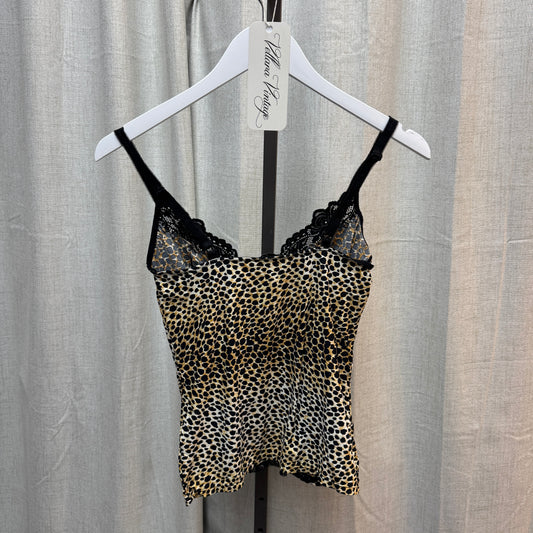 D&G Leopard Print Open Front Tank Top