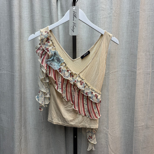 Morgan de Toi Cottagecore Sleeveless Ruffle Tank Top