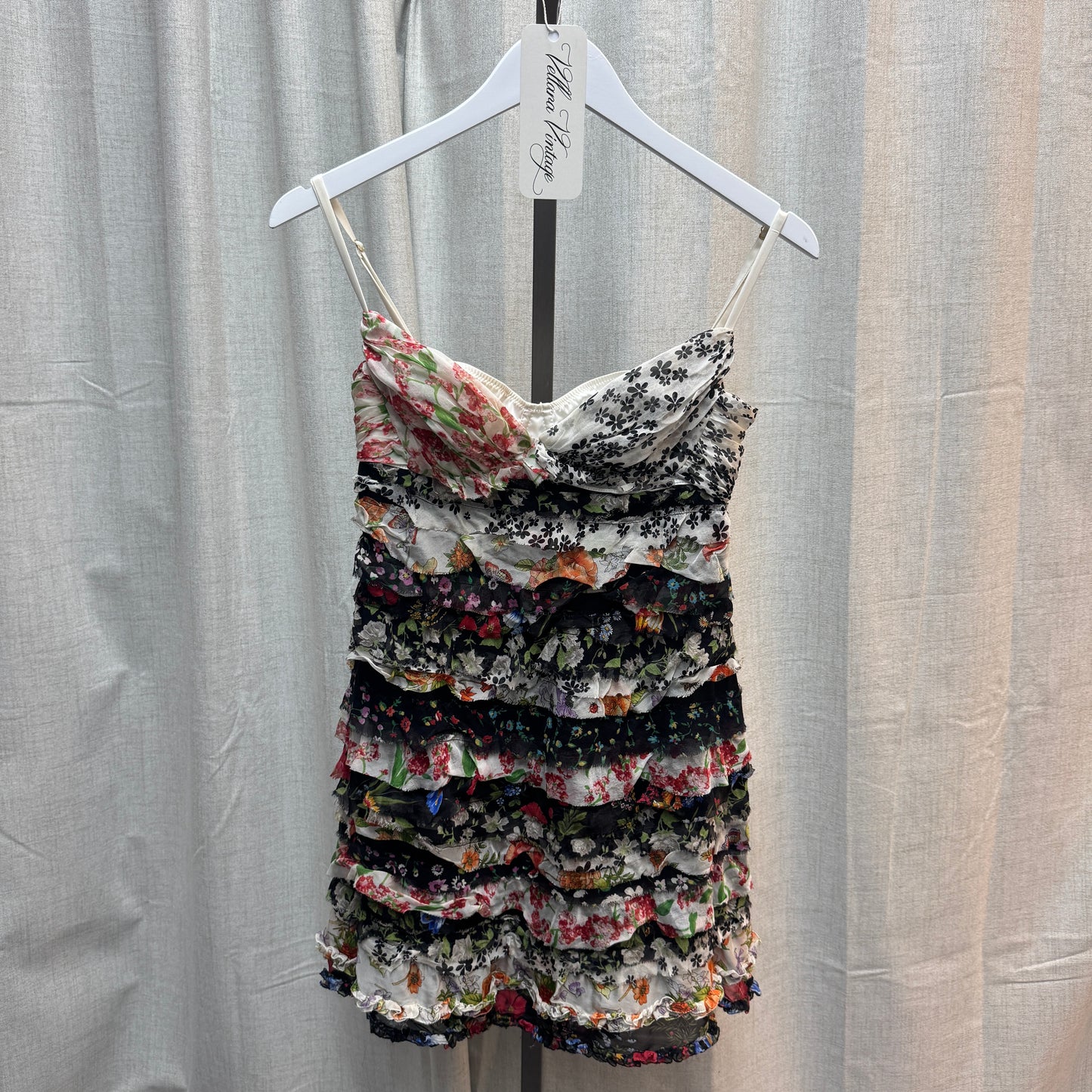D&G Silk Floral Layered Bustier Dress S/S 2008