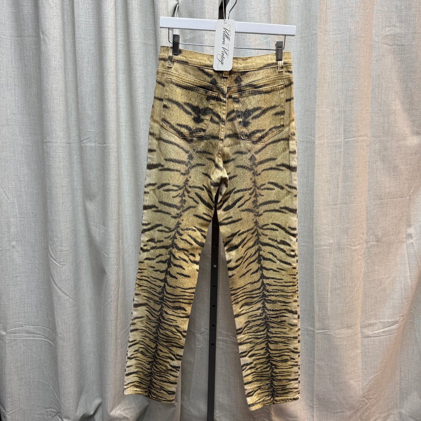 Roberto Cavalli Animal-Print Straight Leg Pants