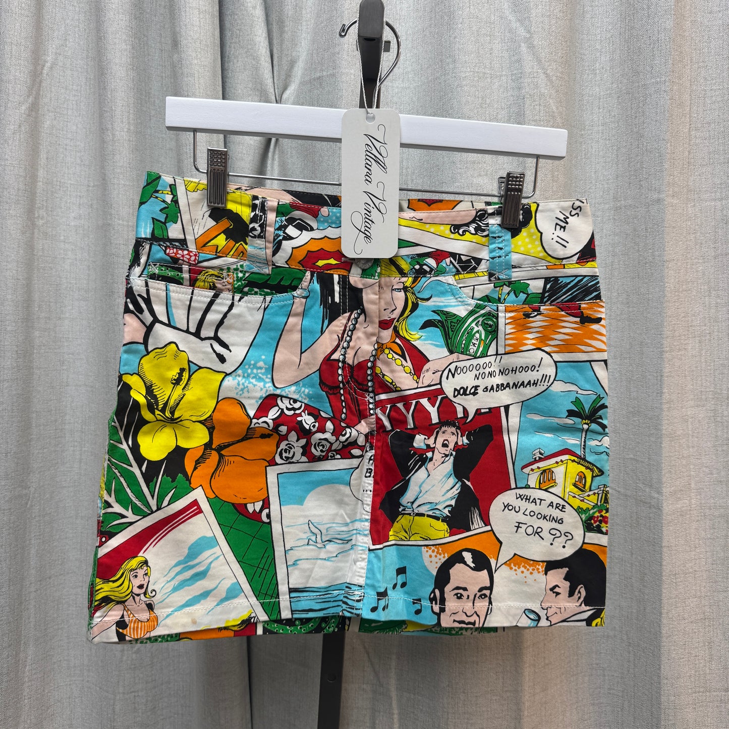 S/S 2004 Dolce & Gabbana Comic Book Mini Skirt