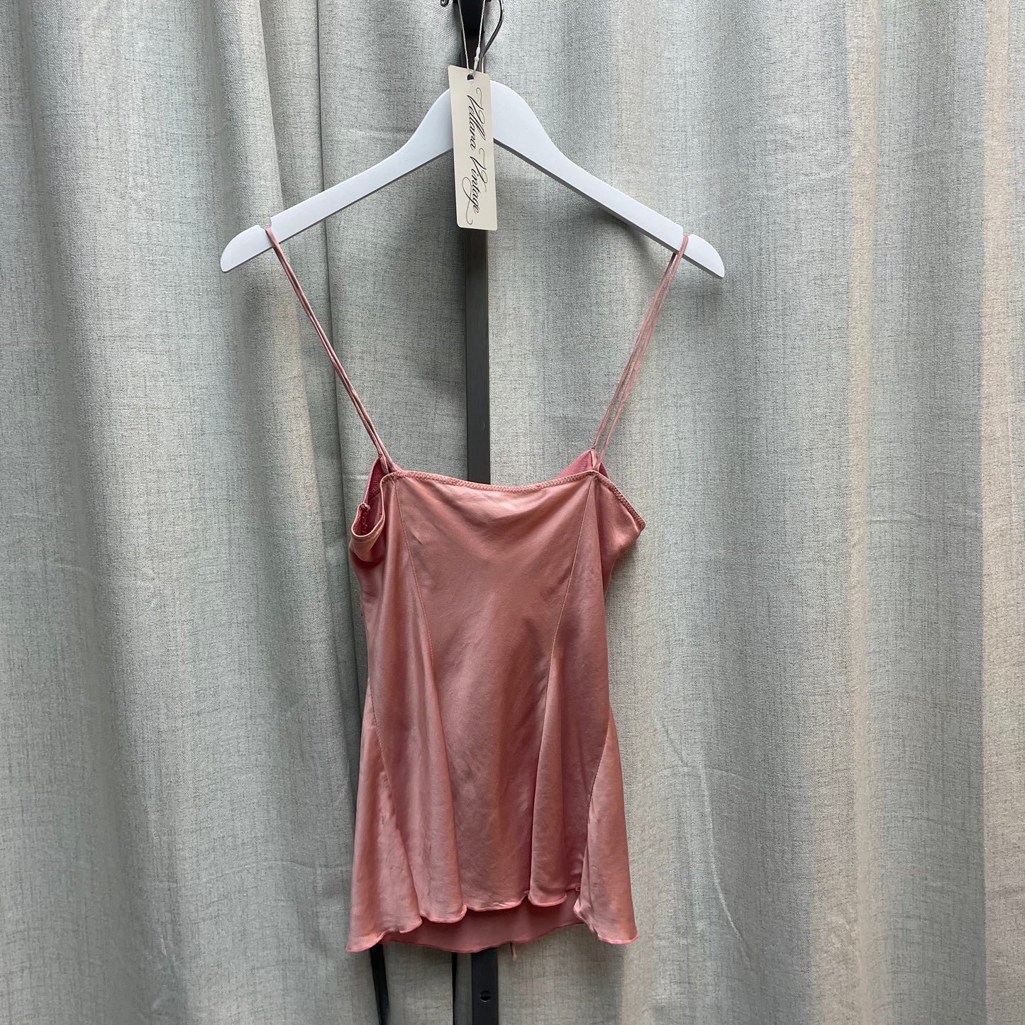Sandro Pink Silk Buckle Tank Top