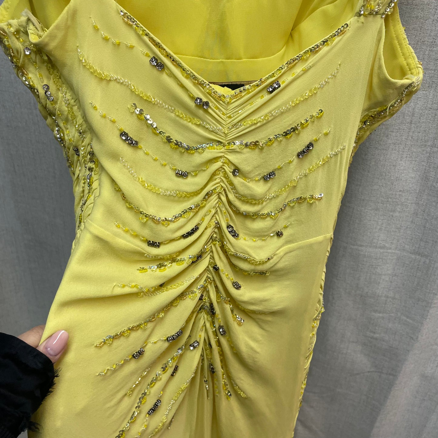CLASS Roberto Cavalli Yellow Maxi Dress