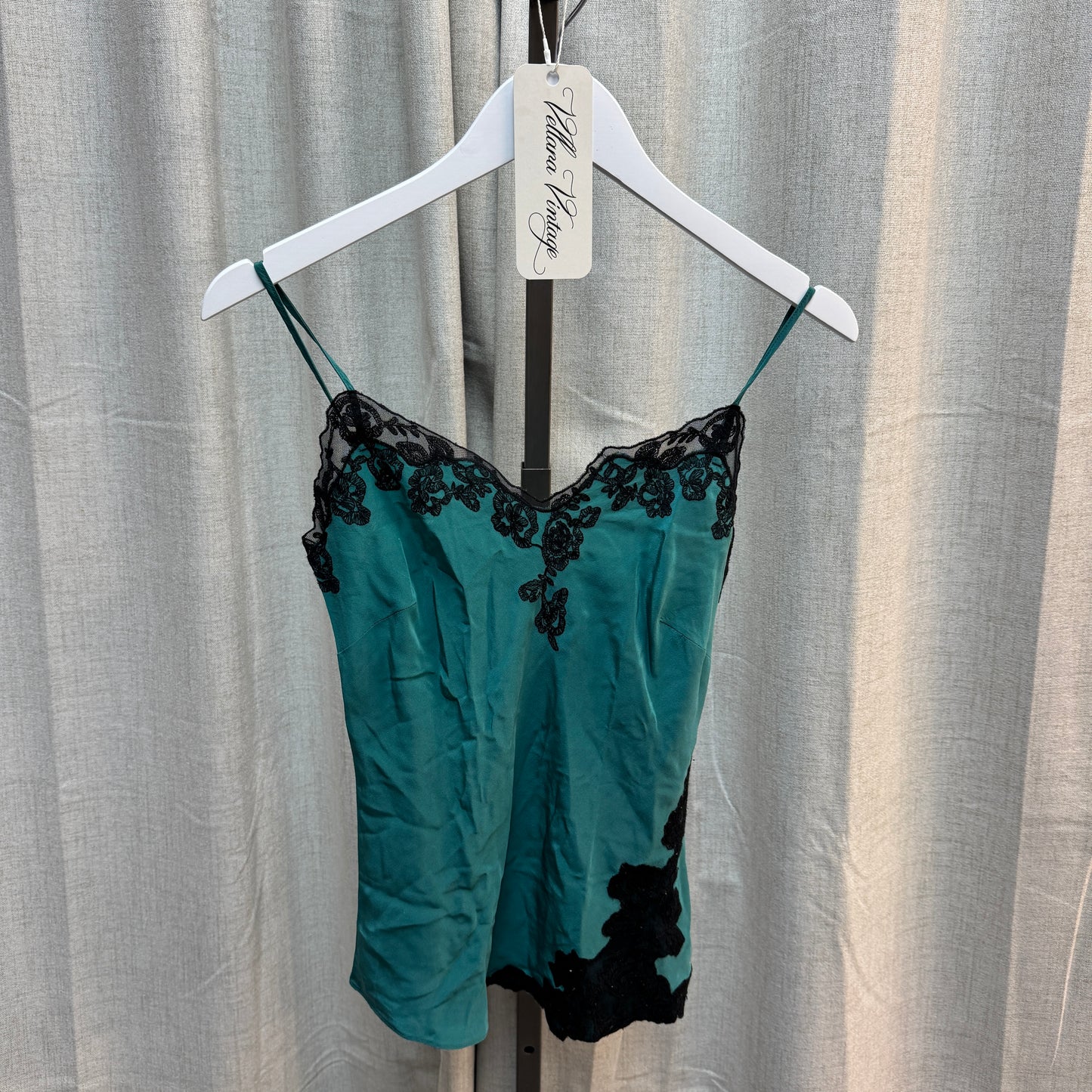 Turquoise Lace Cami Tank Top