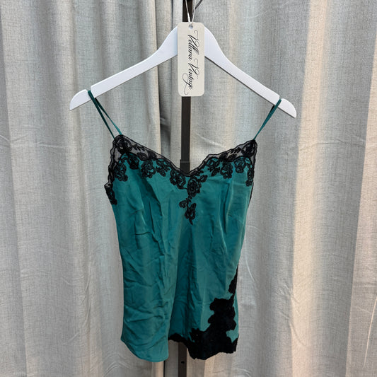 Turquoise Lace Cami Tank Top