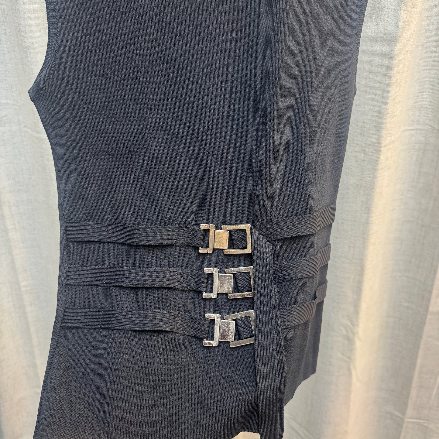 Pedro del Hierro Buckle Sleeveless Turtleneck Top
