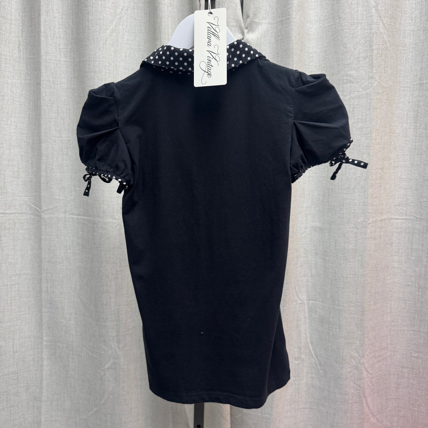 Morgan De Toi Polka Dot Polo Short Sleeve Top