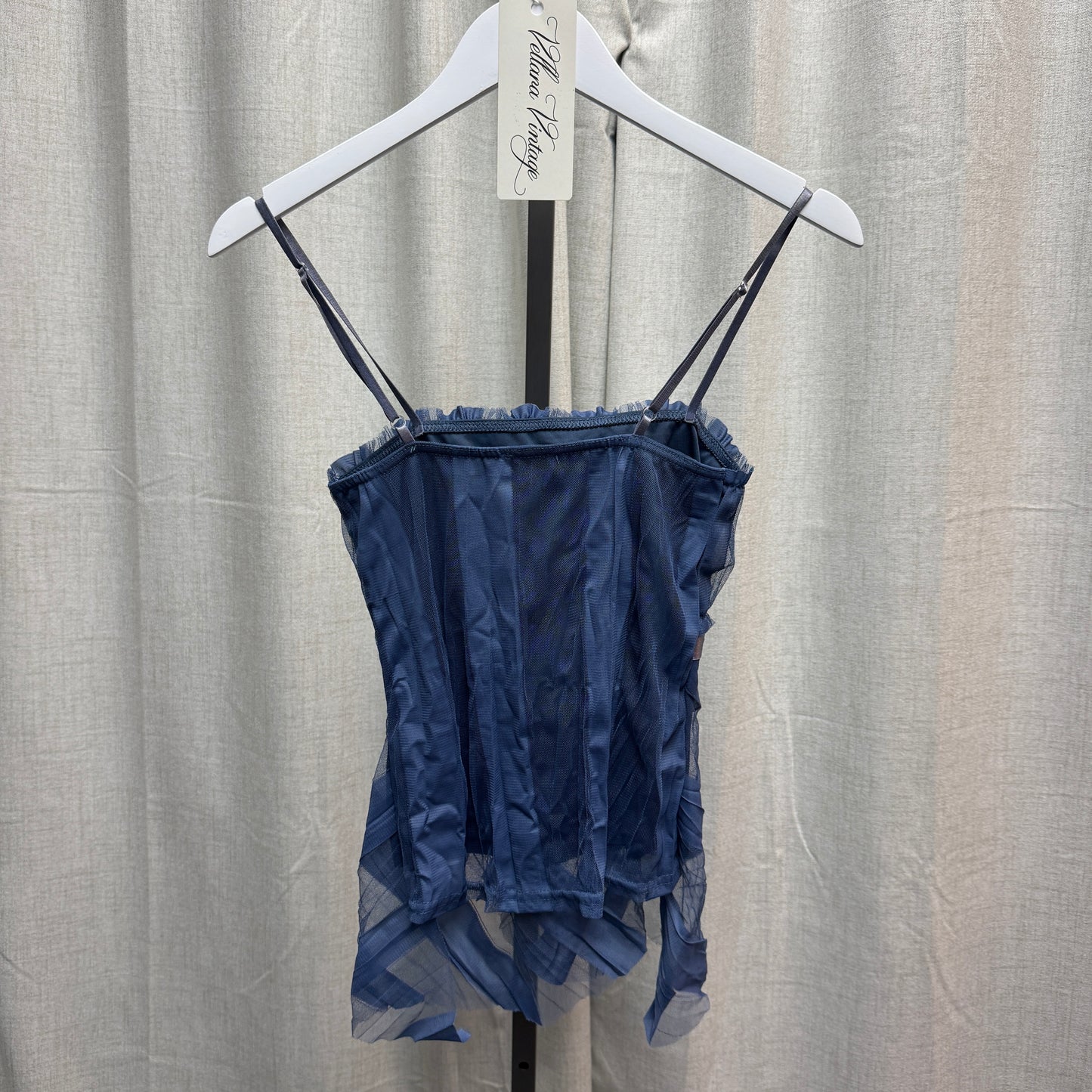 Charbell Blue Bow Layered Tank Top