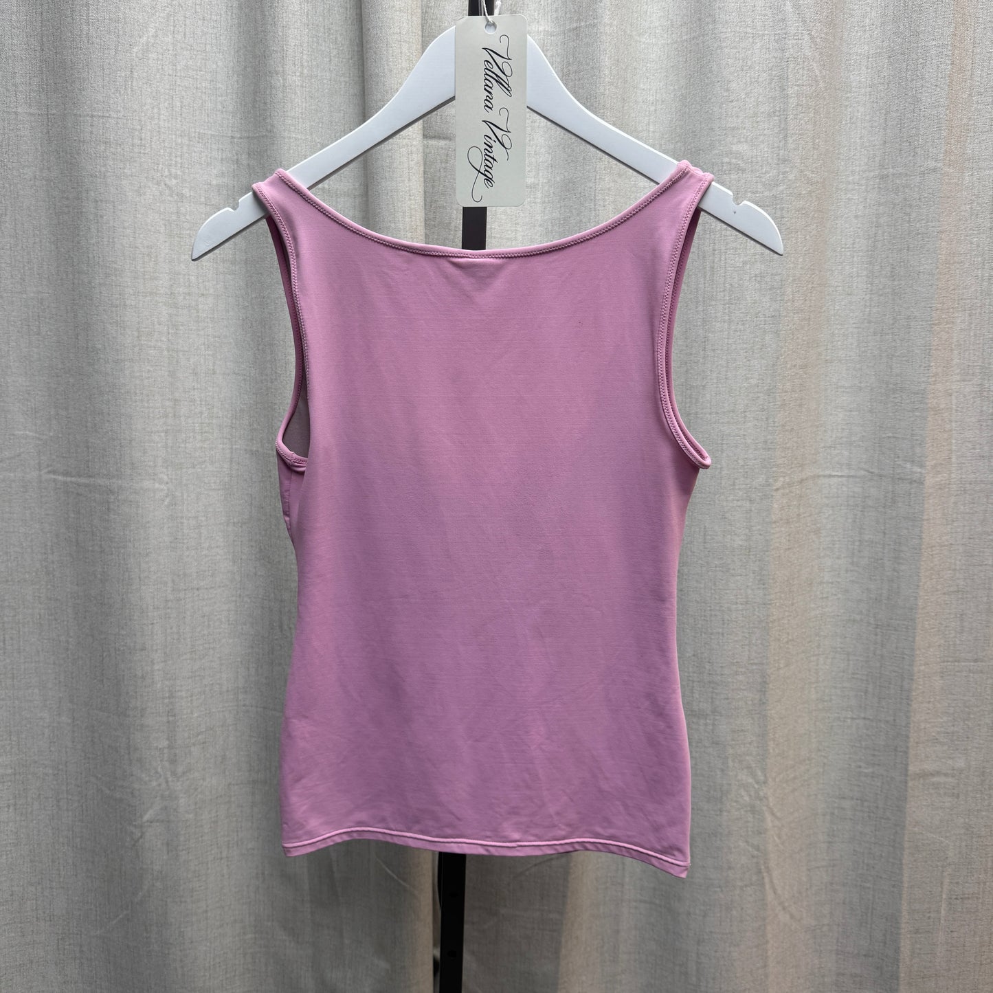 Moschino Pink Sequin Bow Tank Top