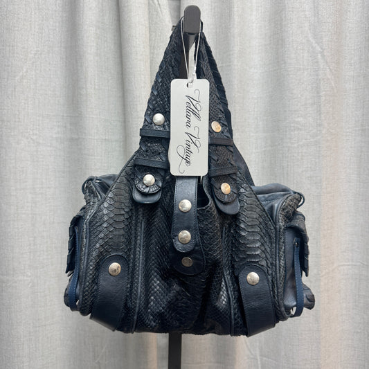 Chloé Blue Python Silverado Bag