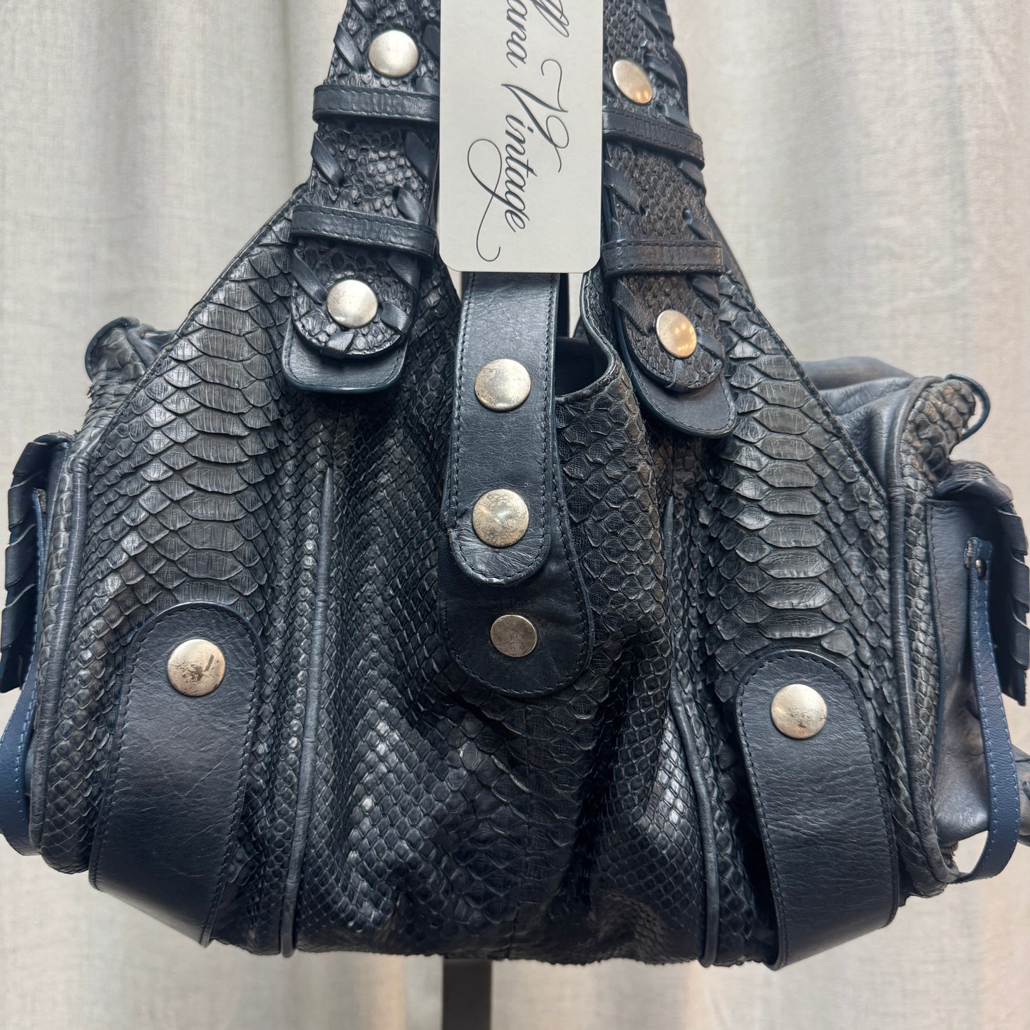 Chloé Blue Python Silverado Bag