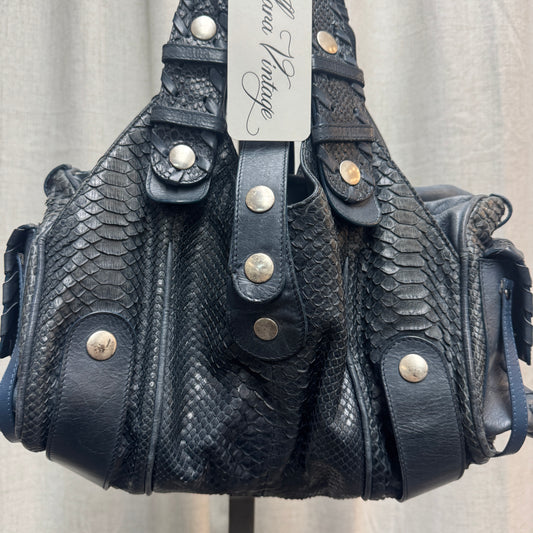 Chloé Blue Python Silverado Bag