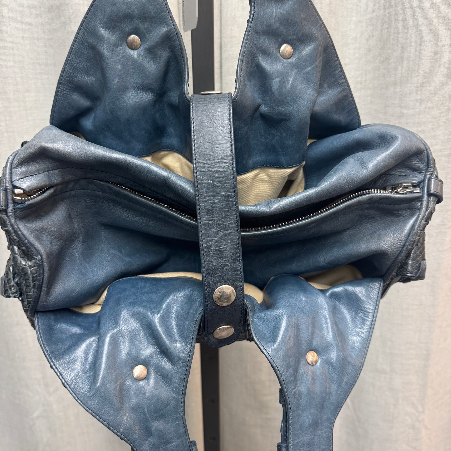 Chloé Blue Python Silverado Bag