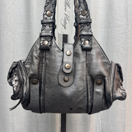 Chloé Silver Leather Silverado Bag