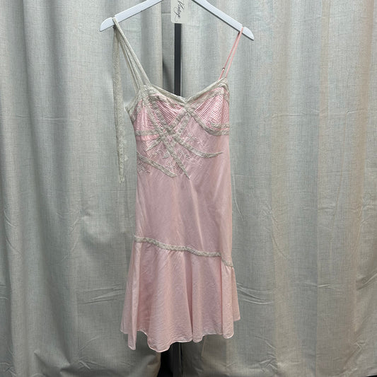 Betsey Johnson Pink Lace Cottagecore Mini Dress
