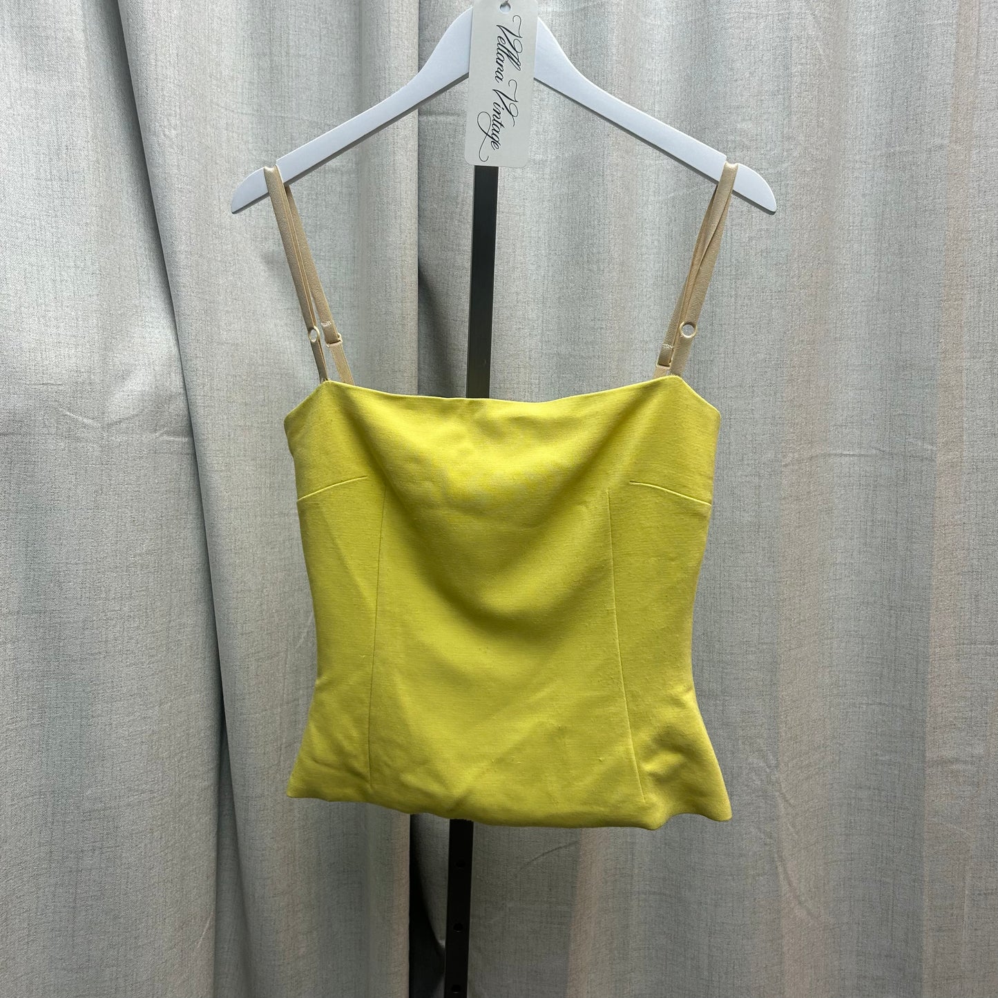 D&G Yellow Cotton Velcro Tank Top