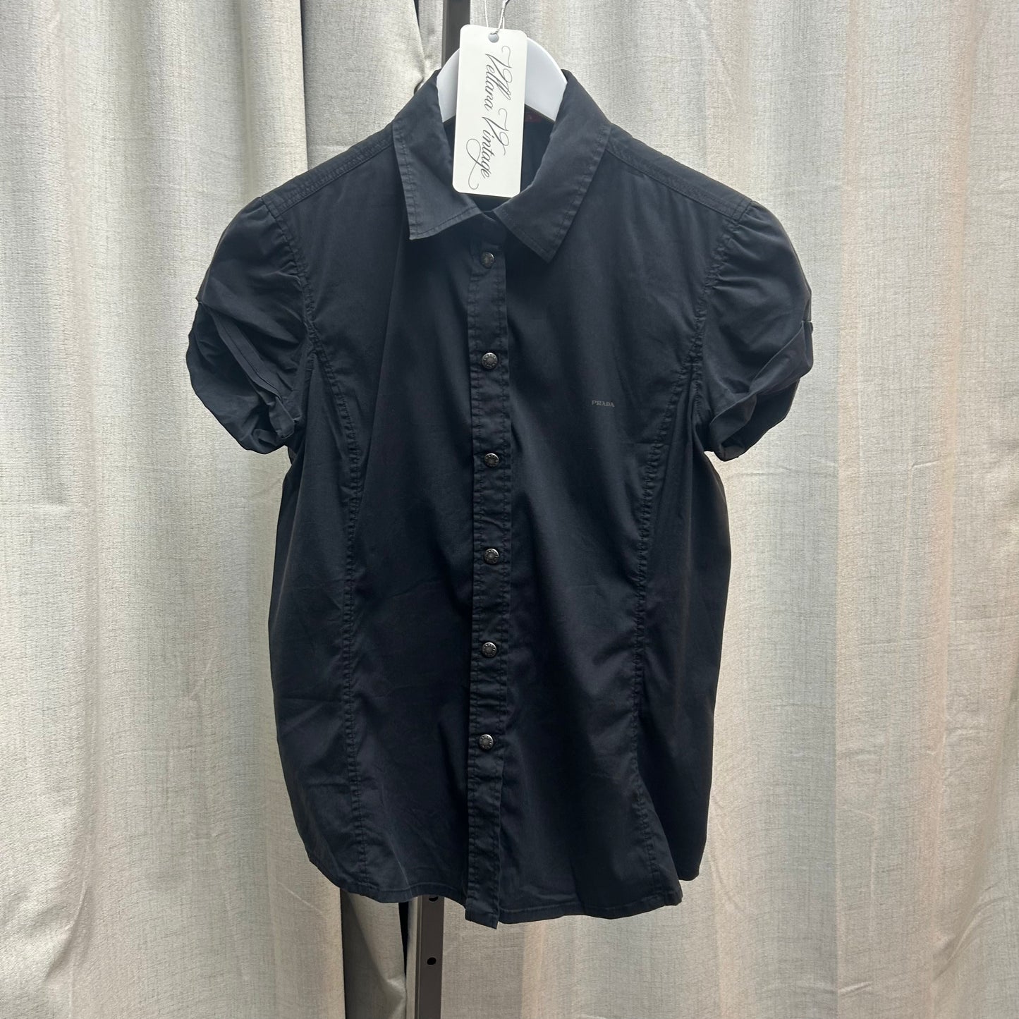 Prada Black Button Up