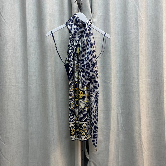 Class Roberto Cavalli Blue Leopard Patterned Halter