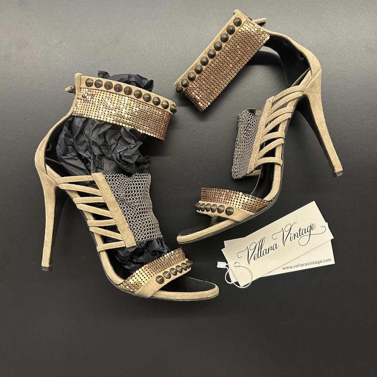 Giuseppe Zanotti Women's Gold and Brown Courts