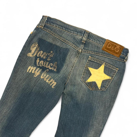 Dolce & Gabbana "Don't touch my bum" Jeans 90's
