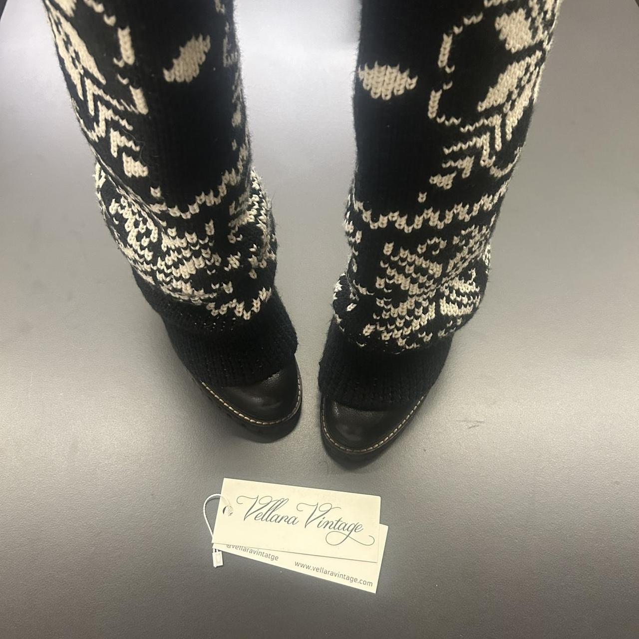 Dolce & Gabbana Knit Leg Warmer Boots F/W 2010