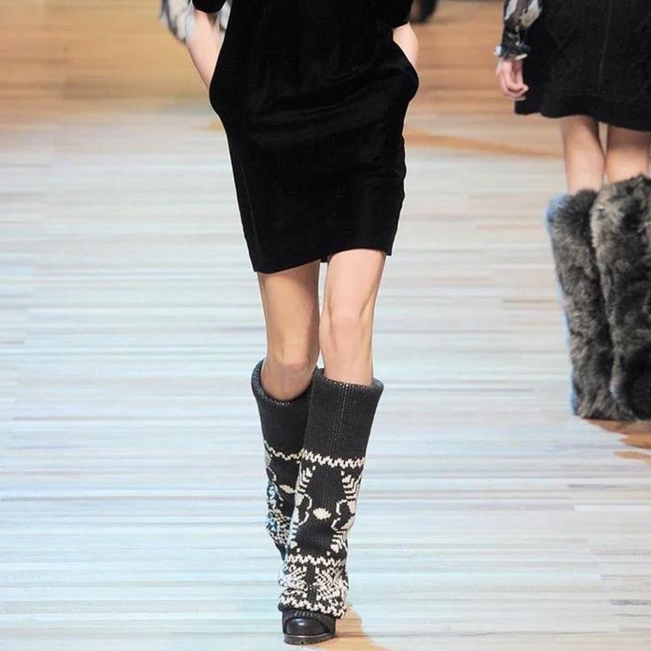 Dolce & Gabbana Knit Leg Warmer Boots F/W 2010